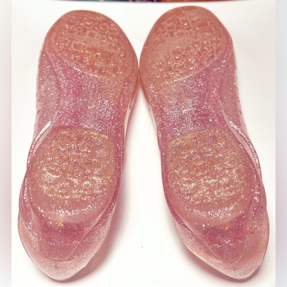 Pre-loved Vintage Salvatore Ferragamo Giddy Ballerina Jelly Flats, pink/purle - Picture 2 of 6